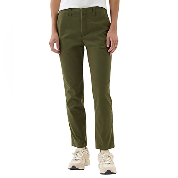 Gap Straight Up Army Green Khakis Size 4 NWOT - Picture 1 of 12